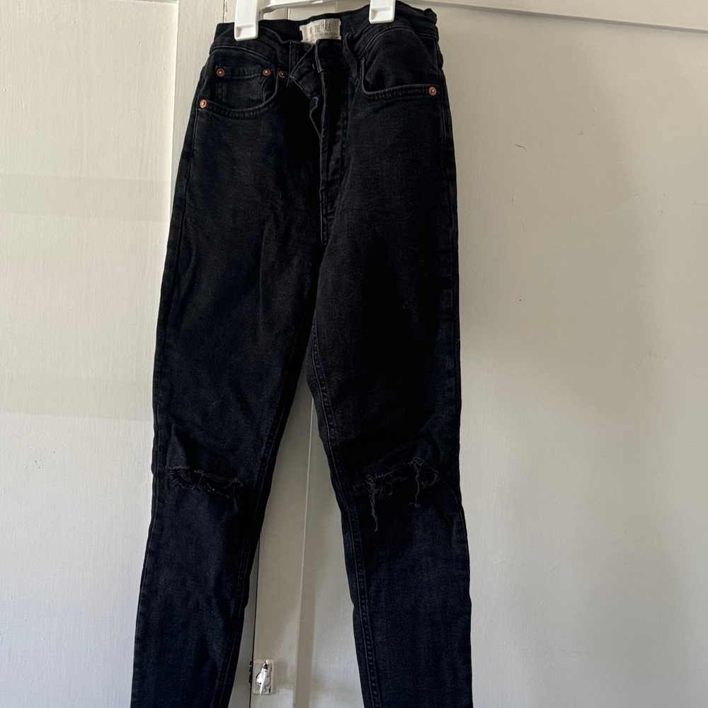 We The Free Charcoal Black High-Rise Skinny Jeans